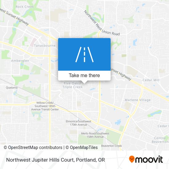 Northwest Jupiter Hills Court map