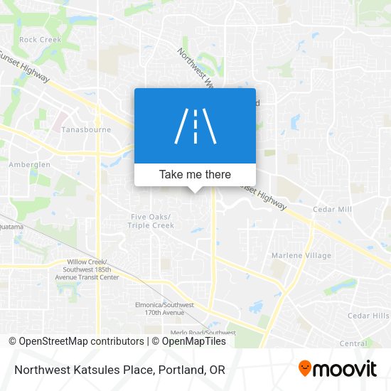 Northwest Katsules Place map