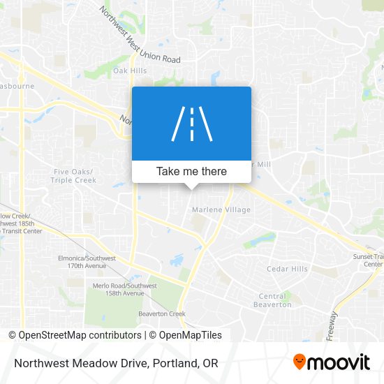 Northwest Meadow Drive map