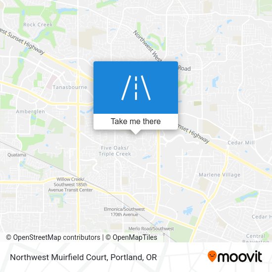 Northwest Muirfield Court map