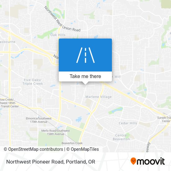 Northwest Pioneer Road map
