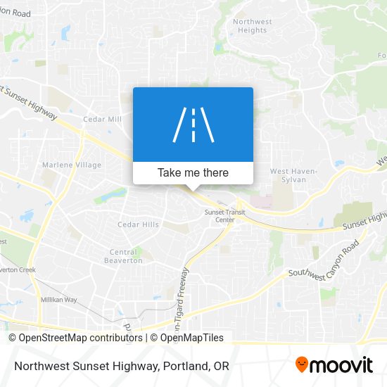 Mapa de Northwest Sunset Highway