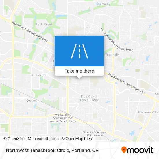 Mapa de Northwest Tanasbrook Circle