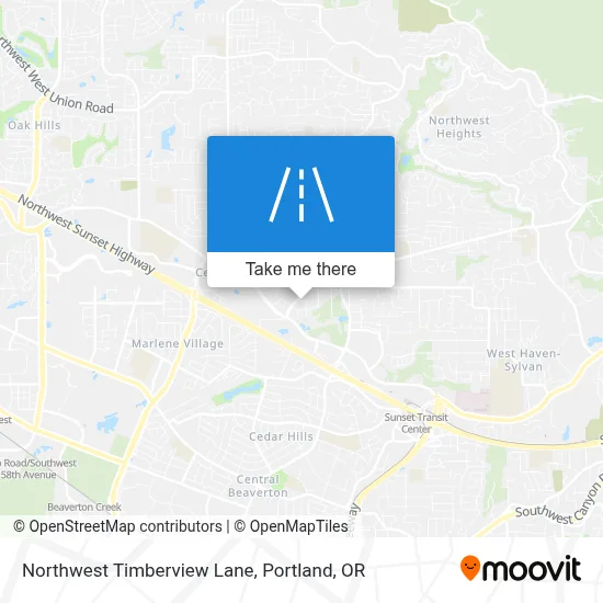 Northwest Timberview Lane map