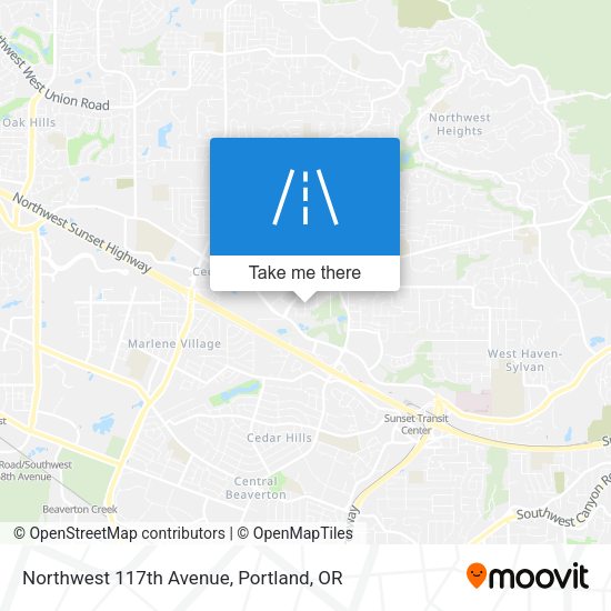 Northwest 117th Avenue map