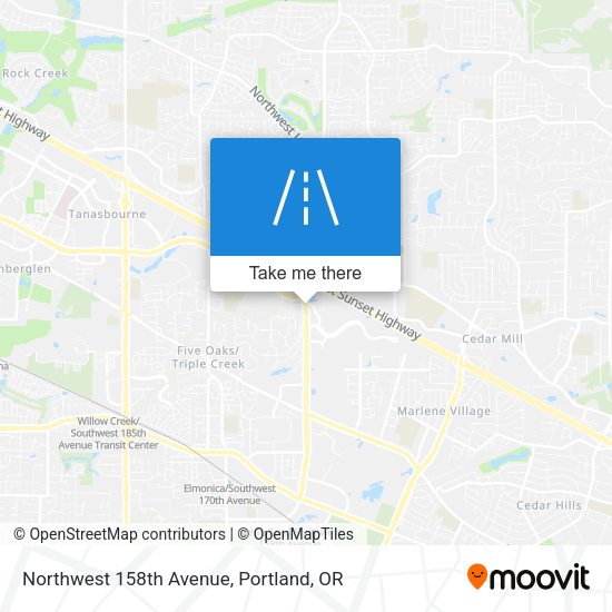 Northwest 158th Avenue map