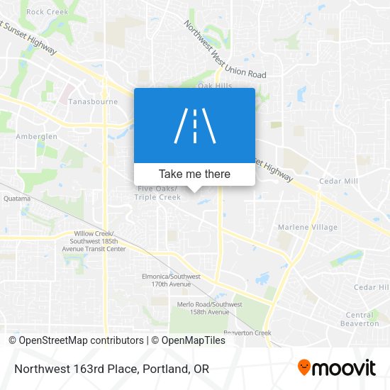 Mapa de Northwest 163rd Place