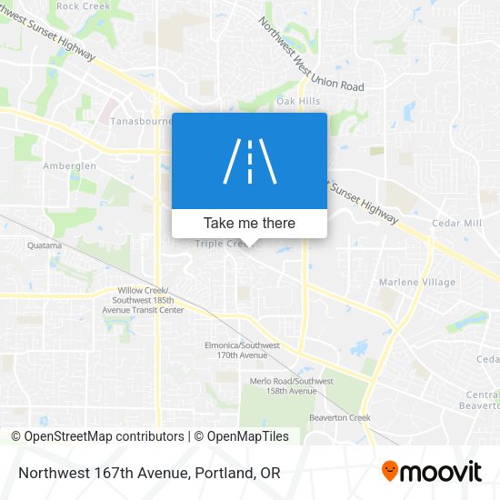 Mapa de Northwest 167th Avenue