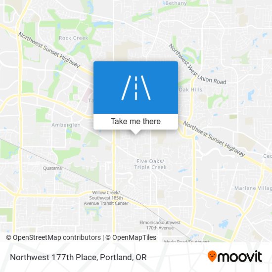 Northwest 177th Place map