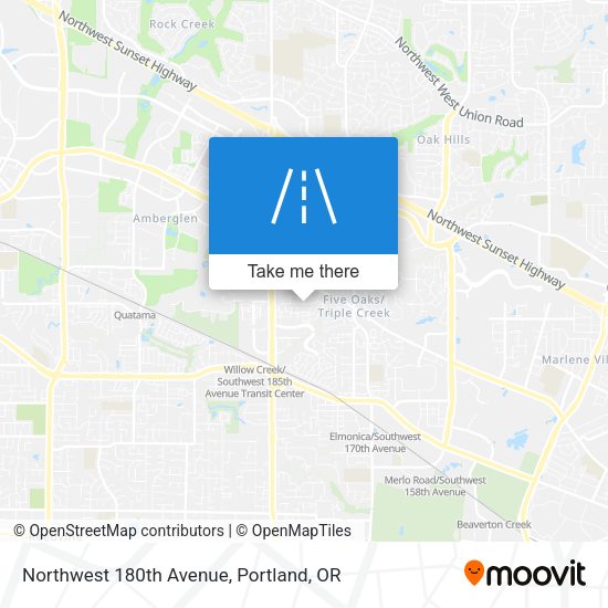 Northwest 180th Avenue map