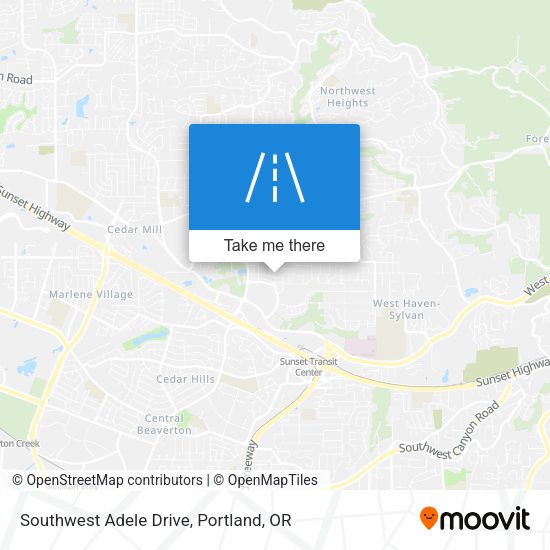 Mapa de Southwest Adele Drive