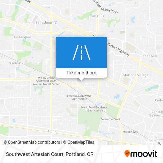 Mapa de Southwest Artesian Court