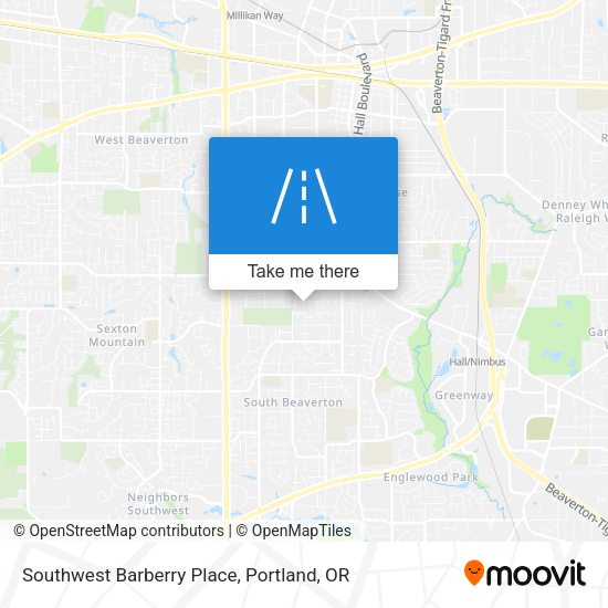 Southwest Barberry Place map
