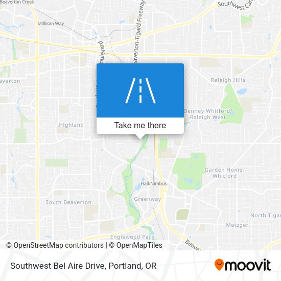 Mapa de Southwest Bel Aire Drive