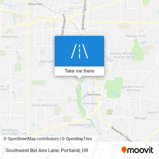 Mapa de Southwest Bel Aire Lane