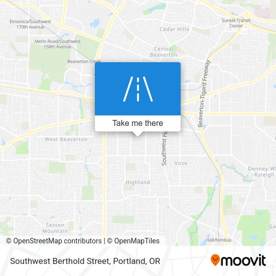 Mapa de Southwest Berthold Street
