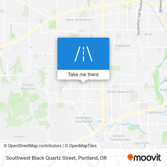 Mapa de Southwest Black Quartz Street