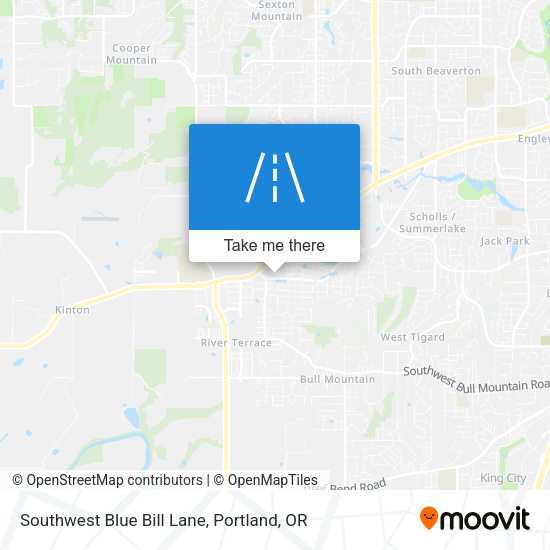 Southwest Blue Bill Lane map