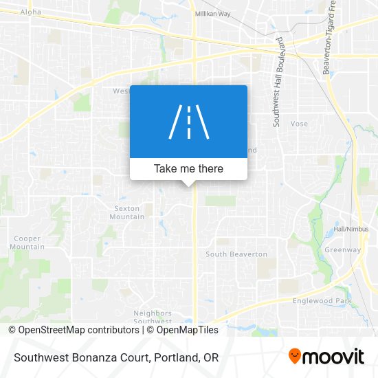 Mapa de Southwest Bonanza Court