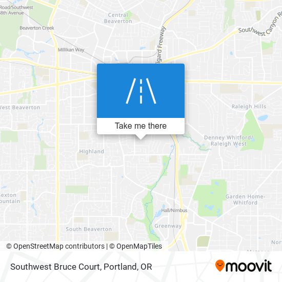 Mapa de Southwest Bruce Court