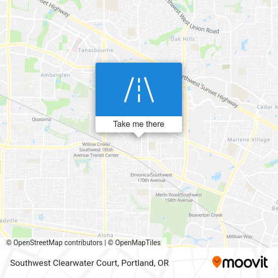 Southwest Clearwater Court map