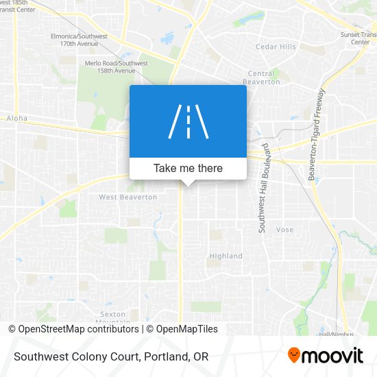 Southwest Colony Court map