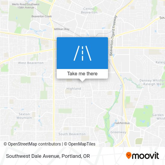 Mapa de Southwest Dale Avenue