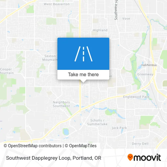 Southwest Dapplegrey Loop map