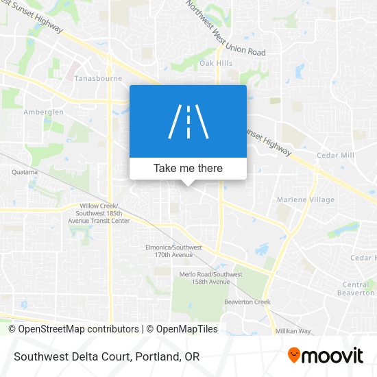 Mapa de Southwest Delta Court