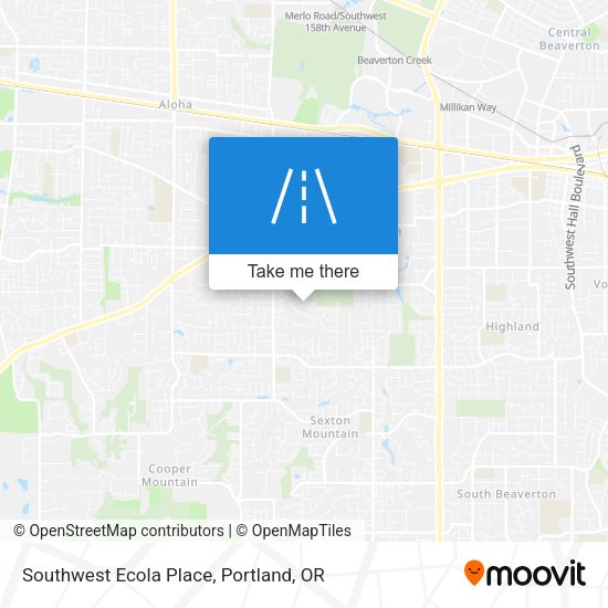Mapa de Southwest Ecola Place
