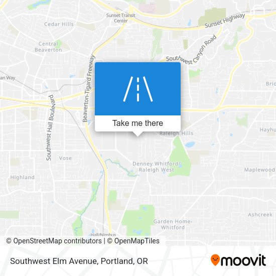 Mapa de Southwest Elm Avenue
