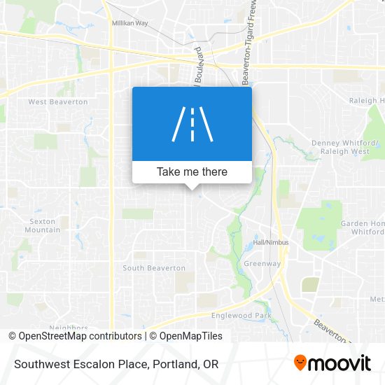 Southwest Escalon Place map