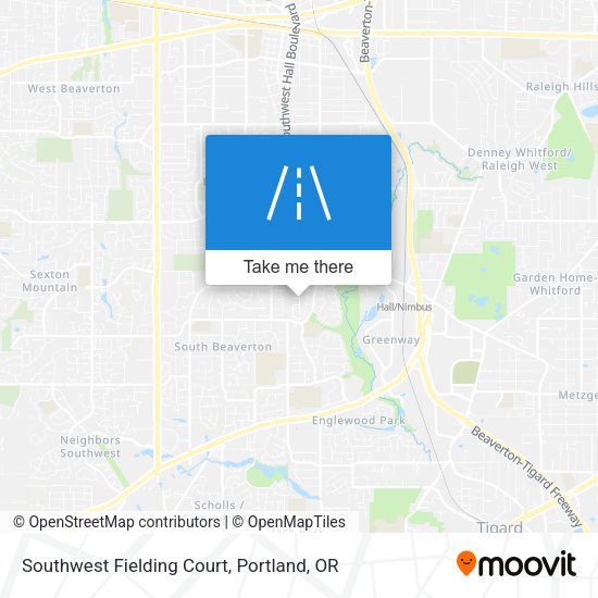 Southwest Fielding Court map