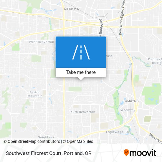 Southwest Fircrest Court map