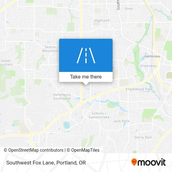 Southwest Fox Lane map