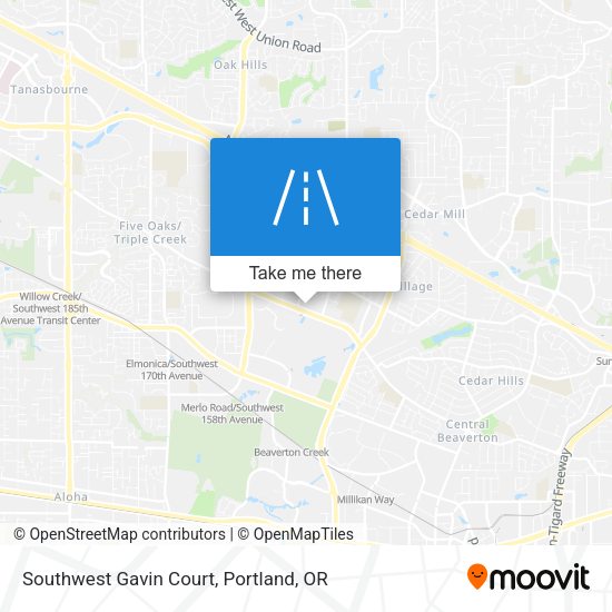 Mapa de Southwest Gavin Court