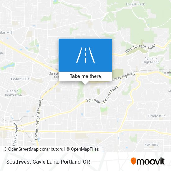 Mapa de Southwest Gayle Lane