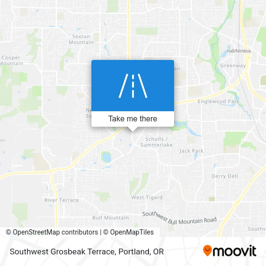 Southwest Grosbeak Terrace map