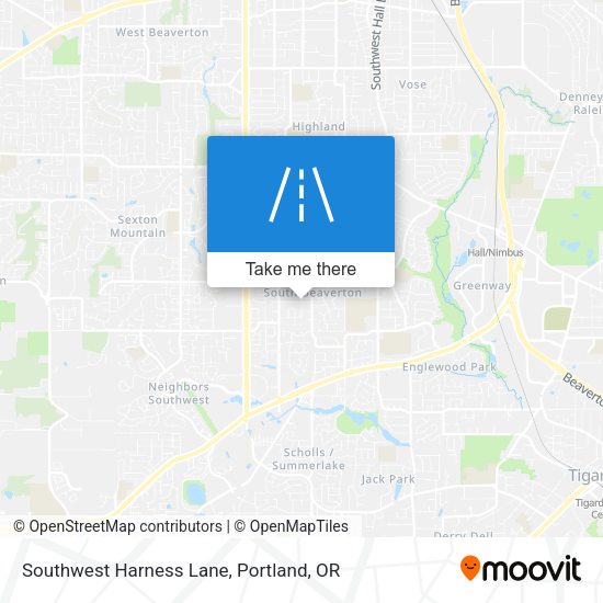 Mapa de Southwest Harness Lane