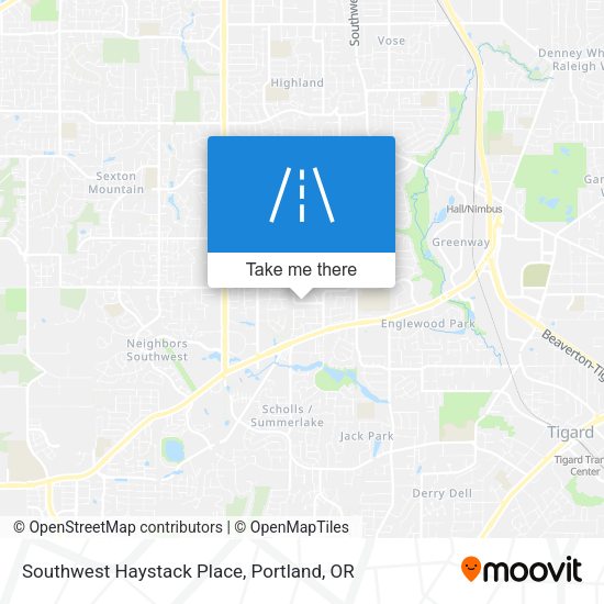 Mapa de Southwest Haystack Place