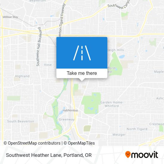 Mapa de Southwest Heather Lane
