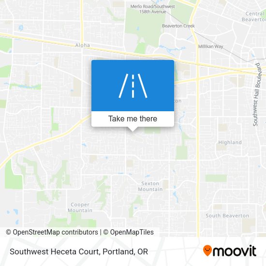 Southwest Heceta Court map