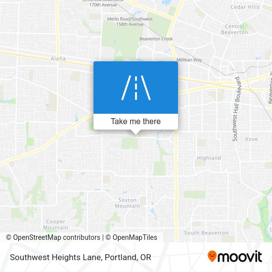 Mapa de Southwest Heights Lane