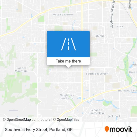 Mapa de Southwest Ivory Street