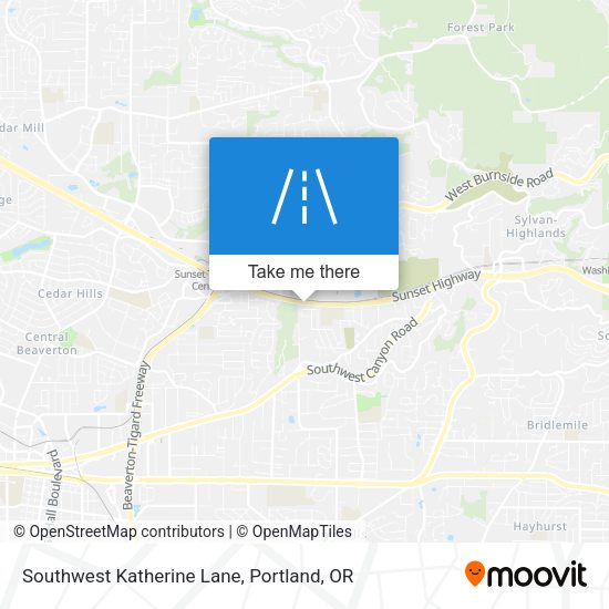 Mapa de Southwest Katherine Lane