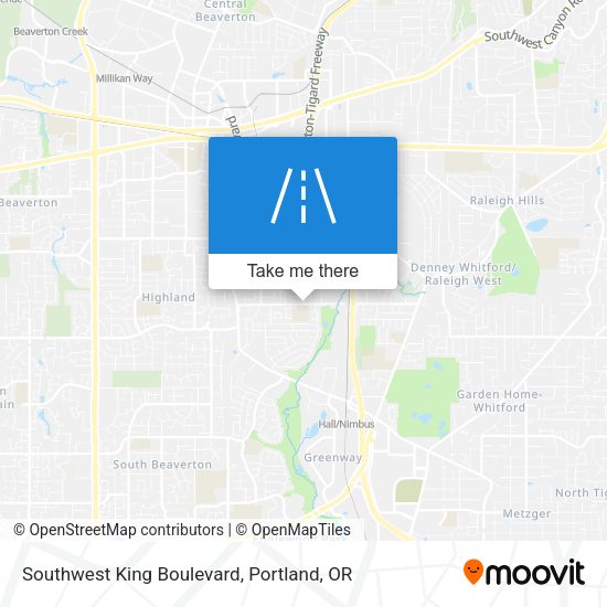 Mapa de Southwest King Boulevard