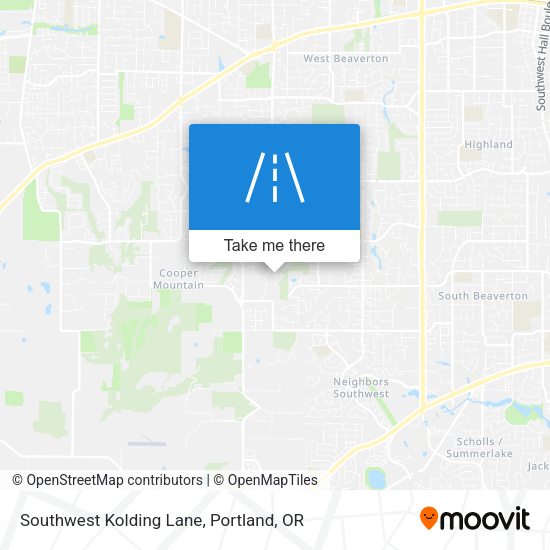 Southwest Kolding Lane map