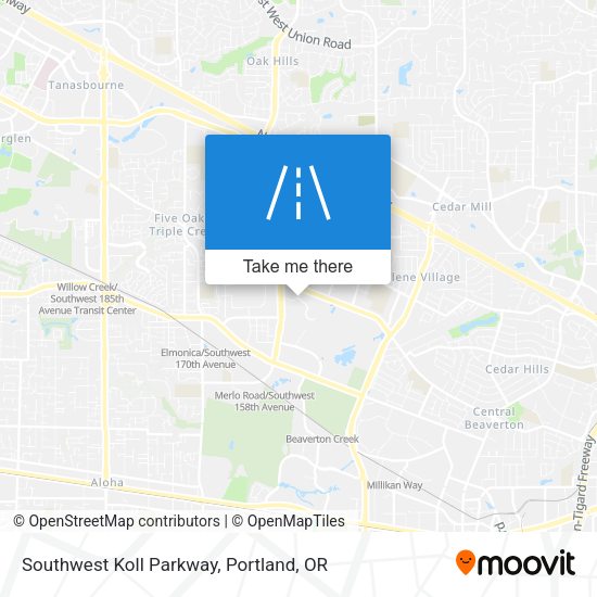Southwest Koll Parkway map