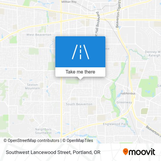 Mapa de Southwest Lancewood Street