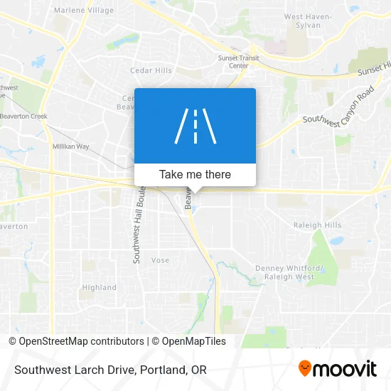 Southwest Larch Drive map